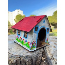 Ahşap Kuş Evi Bahçe Dekorasyonu Küçük Hayvanlar Için Kuş Yuvası Tünek