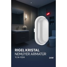 24W Noas Rigel Kristal Nemliyer LED Armatür Beyaz Işık