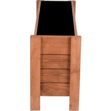 Faev Ahşap Dış Mekan Saksısı Dekoratif Saksı Büyük Boy Hazır Kurulu 100CM x 30CM Yükseklik 50CM