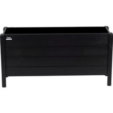 Faev Ahşap Dış Mekan Saksısı Dekoratif Saksı Büyük Boy Hazır Kurulu 100CM x 30CM Yükseklik 50CM