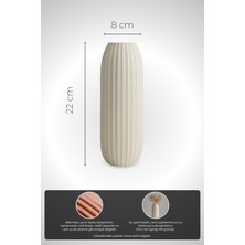 Lysa Granit Dokulu Modern Dekoratif Vazo Minimalist ve Doğal Görünüm
