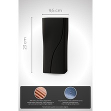 Eos Siyah Renk Modern Dekoratif Vazo - Şık ve Minimalist Tasarım
