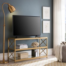 Elit Tv Ünitesi Gold Cam Yüzey