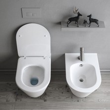 Lucco Avva 53 cm Rim Art Asma Bide Beyaz