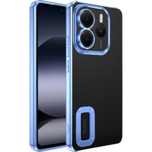 Redmi Note 14 5g Kılıf Kamera Korumalı Logo Gösteren Iksp Omega Kapak - Sierra Mavi