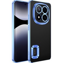 Poco X7 Kılıf Kamera Korumalı Logo Gösteren Iksp Omega Kapak - Sierra Mavi