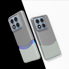 14T Pro Kılıf Mıknatıslı Iksp Duble Kapak - Gri