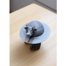 3D Layer Craft La Vacca Saturno Saturnita Cow Figür Brainrot Figür Tung Tung Tung Sahur Karakter Figürü