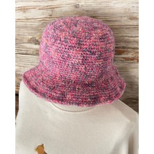 Dokun Store, Pembe Şapka, Kışlık Şapka, Kadın Kışlık Şapka, Bucket Şapka, Kadın Kova Şapka, Tasarım Kışlık Kova Şapka