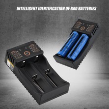 Liitokala LII-202 USB Pil Şarj Cihazı 18650 / 18490 / 18350 / 17670 / 17500 / 16340 (RCR123) (Yurt Dışından)