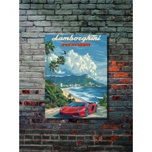 Lamborghini Aventador, Eşsiz Tasarım Otomobil Posterleri, Özel Tasarım Kağıt Poster