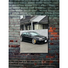 Volkswagen - Golf Mk4 - Eşsiz Tasarım Motosiklet Posterleri, Özel Tasarım Kağıt Poster
