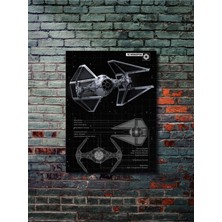 Tie Interceptor - Star Wars - Gemi Şemaları - Film & Dizi Posterleri, Özel Tasarım Kağıt Poster