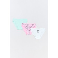 Panda Baskılı 3 Lü Kız Çocuk Külot