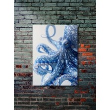 Etkileyici Ahtapot, Hayvanlar Alemi Posteri, Özel Tasarım Kağıt Poster, Duvar Sanatı