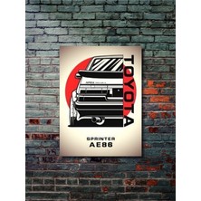 Sprinter - Toyota - Eşsiz Tasarım Motosiklet Posterleri, Özel Tasarım Kağıt Poster