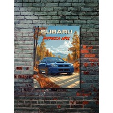 Subaru Impreza Wrx, Eşsiz Tasarım Otomobil Posterleri, Özel Tasarım Kağıt Poster