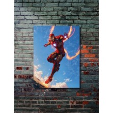 Ironman - Marvel - Film & Dizi Posterleri, Özel Tasarım Kağıt Poster, Duvar Sanatı