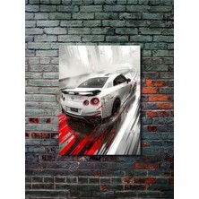 Nissan Skyline GTR35, Eşsiz Tasarım Otomobil Posterleri, Özel Tasarım Kağıt Poster