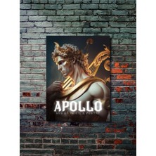 Apollo - Eşsiz Tasarım Yunan Tanrıları, Mitoloji, Karakter Posterleri, Özel Tasarım Kağıt Poster,