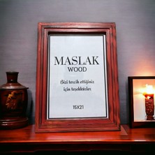 Ahşap Çerçeve 15X21 (Çerçeve Tutacağı Hediye)