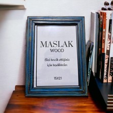 Ahşap Renkli Çerçeve 15X21