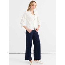 Selen Standart Ekru Kadın Ceket 25YSL1465