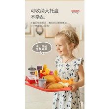 Luxixi Burger Çadır Oyun Ev Simülasyon Yemek Pişirme Patates Kızartması Kızarmış Tavuk Burger Rol Yapma Interaktif Oyuncak (Yurt Dışından)