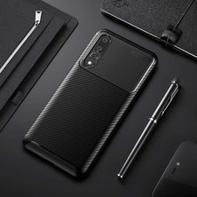 Spia Huawei P20 Pro Kılıf Siyah Karbon Silikon Orijinal Esnek Ince Geliştirilmiş Dayanıklı Darbe Karşıtı Koruyucu Yeni Nesil Tasarım (Huawei P20 Pro, Siyah)