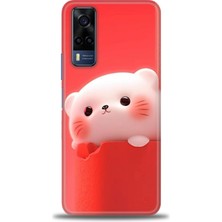 Vivo Y53S Kılıf Hd Baskılı Kılıf + Seramik Tam Kaplayan Ekran Koruyucu 75