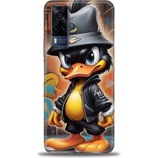 Vivo Y53S Kılıf Hd Baskılı Kılıf + Seramik Tam Kaplayan Ekran Koruyucu 256