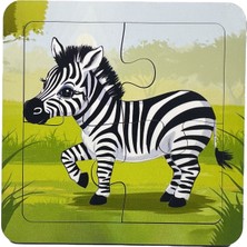 Ahşap 4 Parçalı 3 Set Çocuk Puzzle Set2