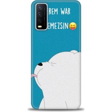 Kılıf Evreni Vivo Y20S Kılıf Hd Baskılı Kılıf + Seramik Tam Kaplayan Ekran Koruyucu 152