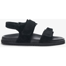 Louis Cardy Senna Siyah Hakiki Deri Kadın Sandalet