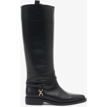 Louis Cardy Dublin Siyah Deri Kadın Çizme