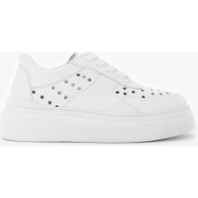 Louis Cardy Pure Beyaz Hakiki Deri Kadın Sneakers