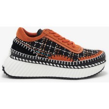 Louis Cardy Ares Turuncu Hakiki Deri Kadın Sneakers