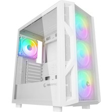 Rampage Humble Mesh Beyaz 4X120MM Rgb Fanlı 650W 80PLUS Bronze Midt Atx Gamıng Kasa