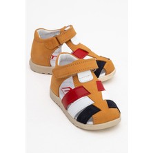 mnpc Erkek Çocuk Sarı Hakiki Deri Günlük İlk Adım Ayakkabı