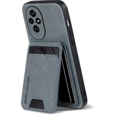 Microcase Honor 200 ile Uyumlu Kartlıklı Standlı Deri Kaplama KILIF-AL5130