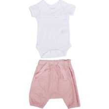 Kız Bebek Beyaz Somon Fistolu Badili  2'li Takım - 1014330