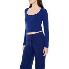 F21 Dikişsiz Uzun Kollu Tişört