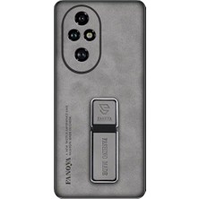 Microcase Honor 200 ile Standlı  Deri Kaplama KILIF-AL5136