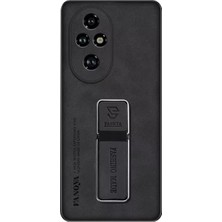 Microcase Honor 200 ile Standlı Deri Kaplama Kılıf-AL5136