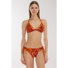 Ayyıldız 5626 Turuncu Desenli Bikini Takımı