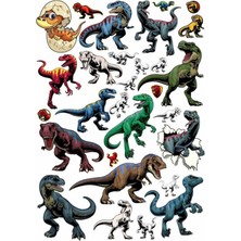 Dinozor Trex Sticker Set 1