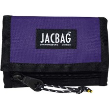 Jacbag Mor Yapraklı Renkli Cırtlı Cüzdan/kartlık - Çocuk ve Yetişkin