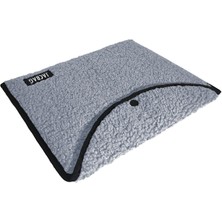 Jacbag Teddy Peluş Açık Gri Çıtçıtlı Erkek Dosya Çanta (Kitap Defter Tablet Notebook)