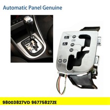 Spibicyy Otomatik Vites Değiştirme Kontrol Paneli Ekran Düğmesi Kapağı 98003827VD 96775827ZE Peugeot 307 308 Citroen C3-Xr 14-22 A (Yurt Dışından)