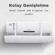 Tüm Duvar Tipi Klimalara  Hava Yönlendirme Aparatıuygun Rüzgar Deflektörü Doğrudan Üflemeyi Önler, Kolay Kurulum, Enerji Tasarrufu, Konforlu Hava Akışı, Klima Hava Yönlendirici Aparat
